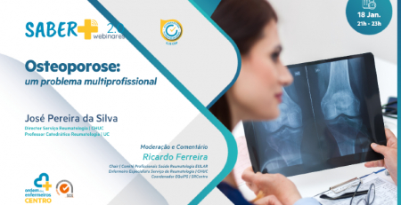 Não perca amanhã o webinar “Saber+2.0: Osteoporose”